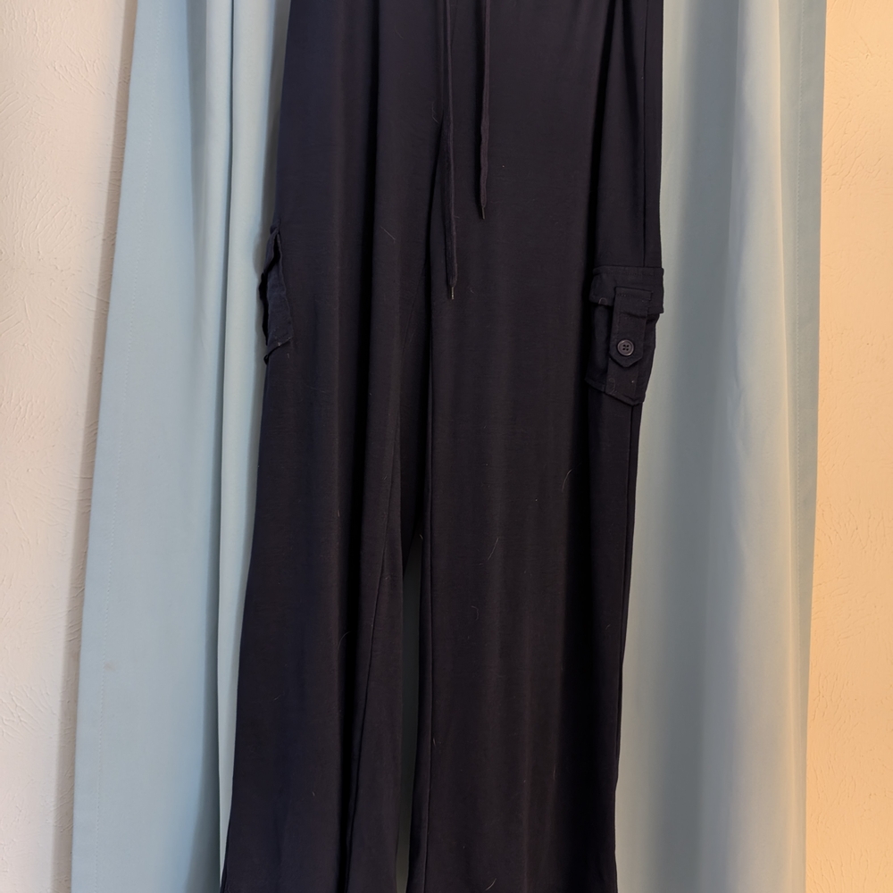 Plus Size Jersey Material Cargo Pants